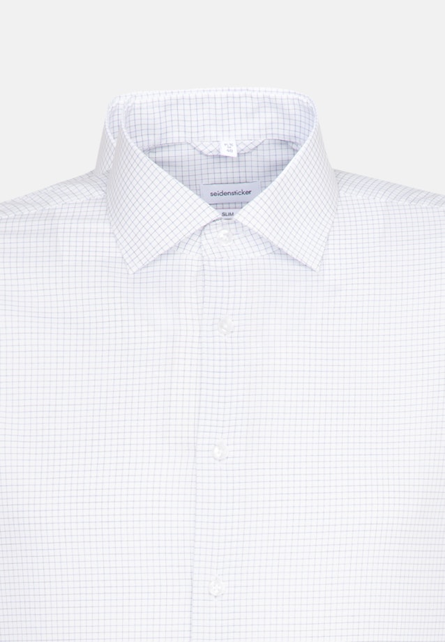 Slim Business Shirt Check in Medium Blue |  Seidensticker Onlineshop