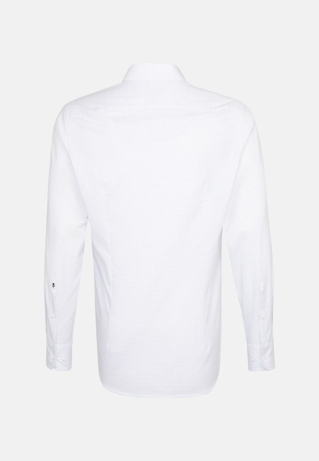 Shaped Business Shirt Check in Medium Blue |  Seidensticker Onlineshop
