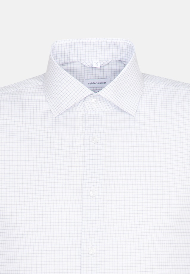 Shaped Business Shirt Check in Medium Blue |  Seidensticker Onlineshop