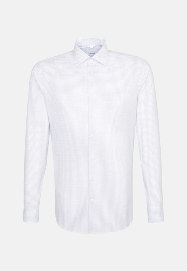 Shaped Business Shirt Check in Medium Blue |  Seidensticker Onlineshop