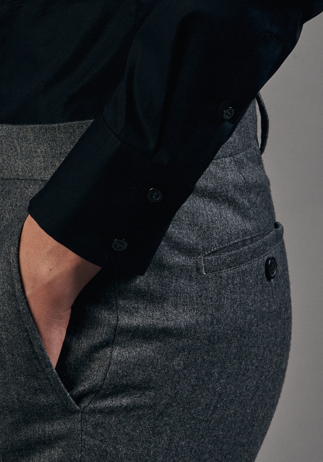 Long sleeve Poplin Body Blouse in Black |  Seidensticker Onlineshop