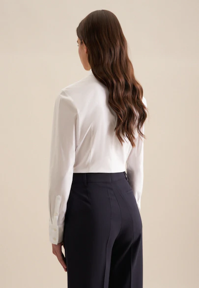 Slim Fit Stretch Body Blouse in White | Seidensticker Onlineshop