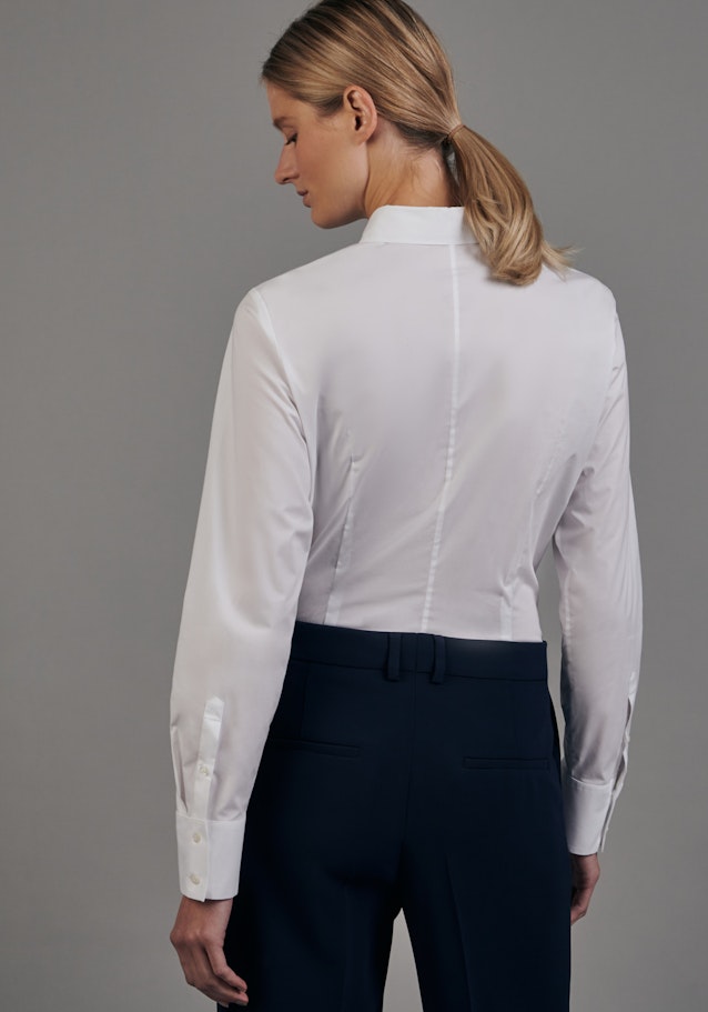 Long sleeve Poplin Body Blouse in White | Seidensticker Onlineshop