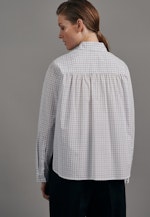 Regular fit Hemdbluse Karo in Weiß |  Seidensticker Onlineshop