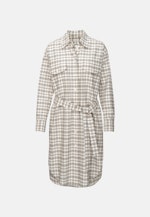 Kleid Karo in Ecru |  Seidensticker Onlineshop