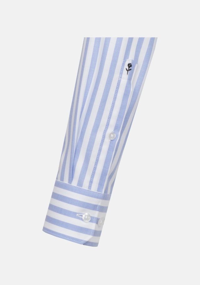 Chemise Business Regular Structuré Col Kent in Bleu Clair |  Seidensticker Onlineshop