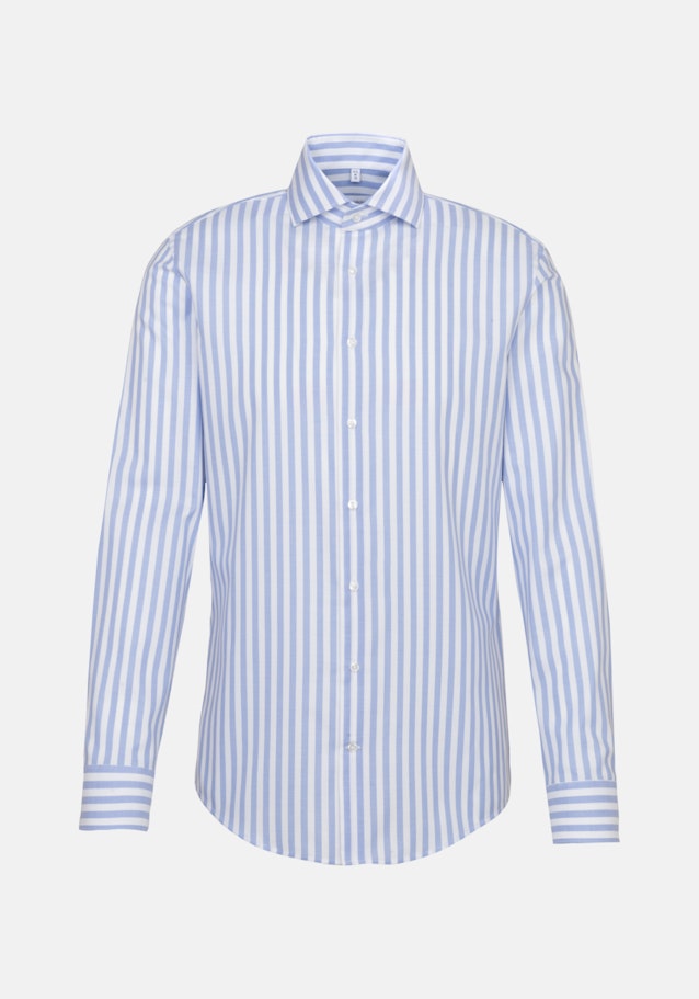 Chemise Business Regular Structuré Col Kent in Bleu Clair |  Seidensticker Onlineshop