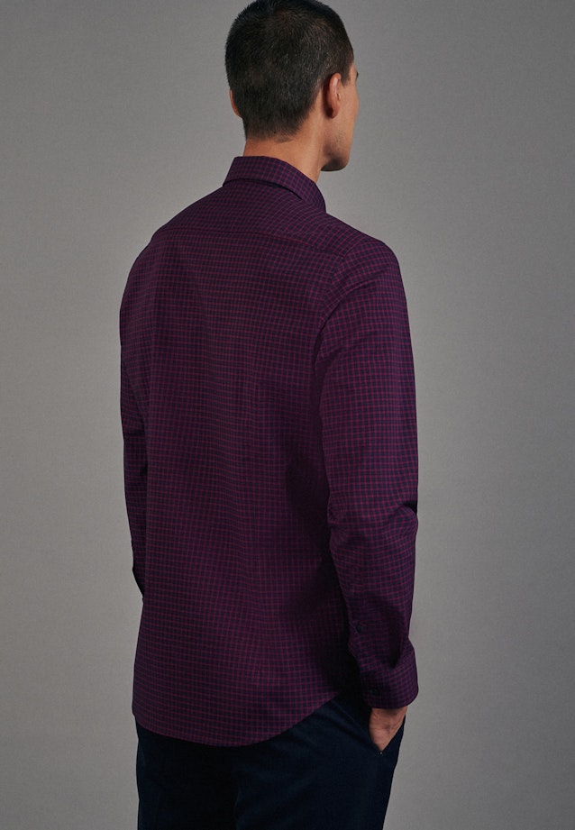 Slim Business Hemd Karo in Rosa/Pink |  Seidensticker Onlineshop