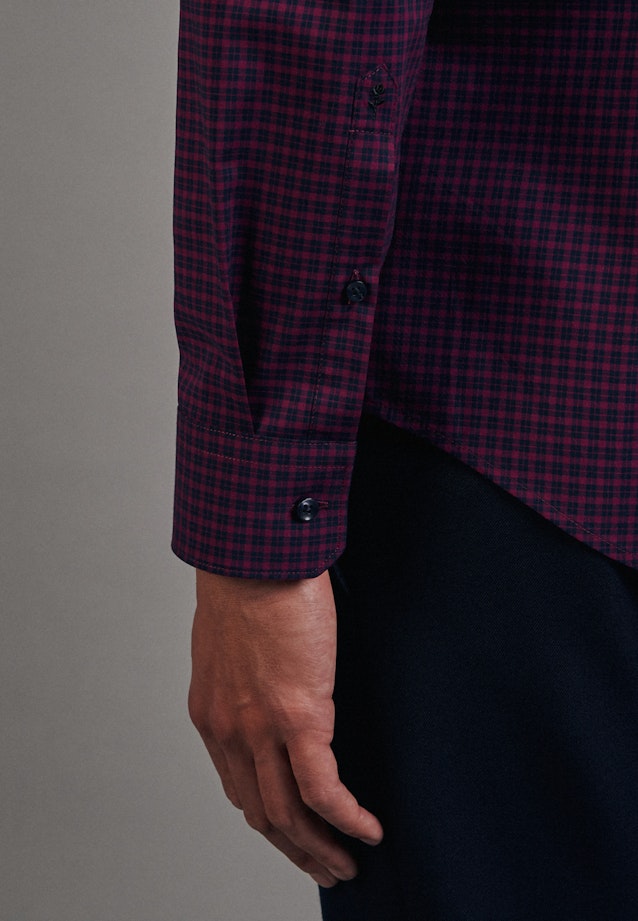 Slim Business Hemd Karo in Rosa/Pink |  Seidensticker Onlineshop