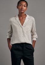 Lapel Collar Blouse Print in Ecru |  Seidensticker Onlineshop