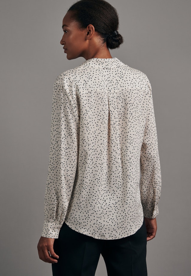 Lapel Collar Blouse Print in Ecru |  Seidensticker Onlineshop