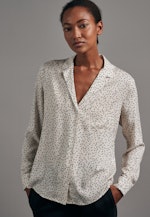 Lapel Collar Blouse Print in Ecru |  Seidensticker Onlineshop