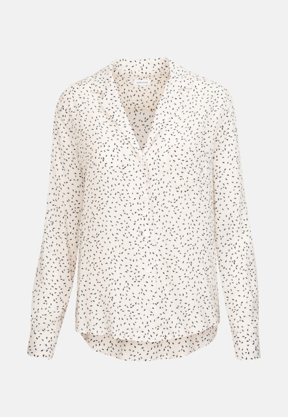 Lapel Collar Blouse Print in Ecru |  Seidensticker Onlineshop