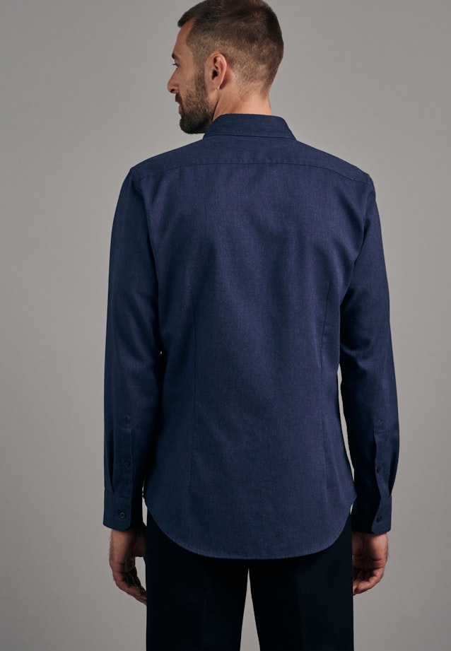 Slim Business Hemd Uni in Dunkelblau |  Seidensticker Onlineshop