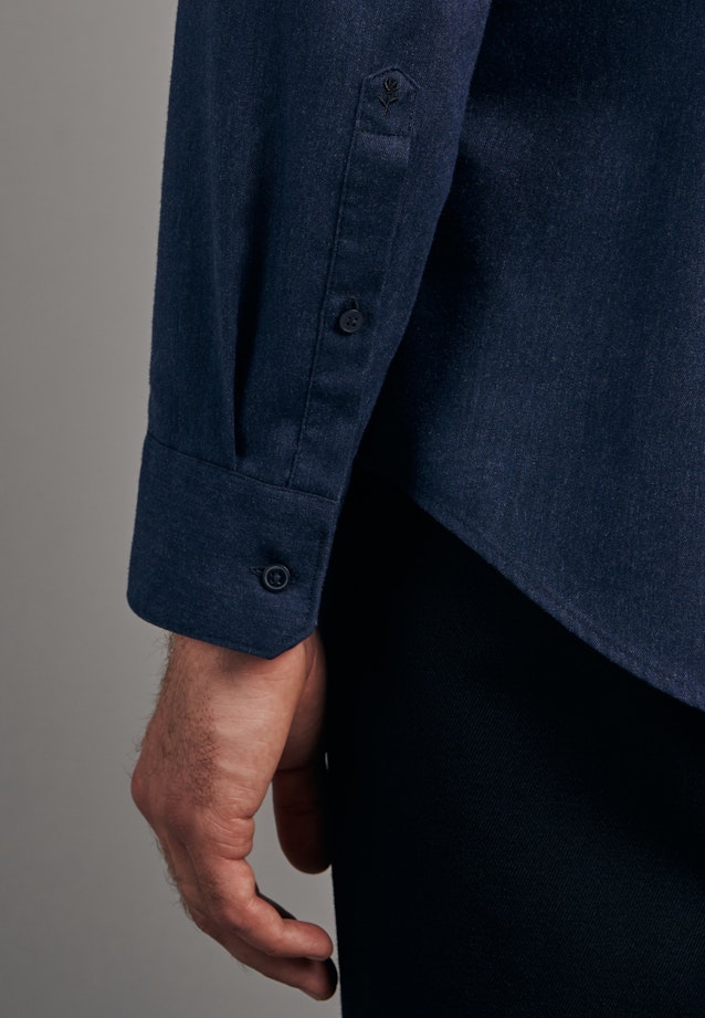 Slim Business Hemd Uni in Dunkelblau |  Seidensticker Onlineshop