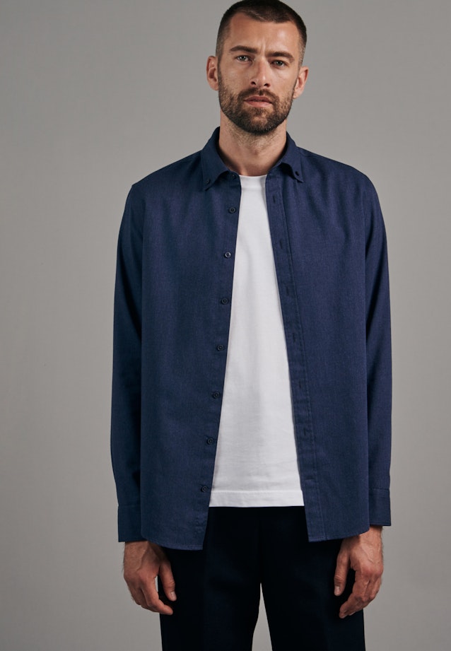 Slim Business Hemd Uni in Dunkelblau |  Seidensticker Onlineshop