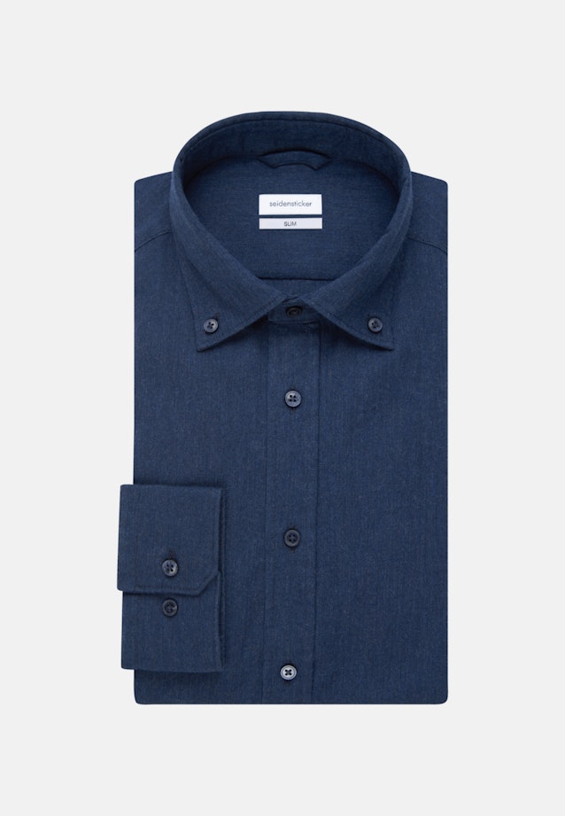 Slim Business Hemd Uni in Dunkelblau |  Seidensticker Onlineshop