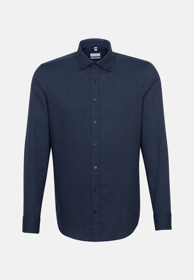 Slim Business Hemd Uni in Dunkelblau |  Seidensticker Onlineshop