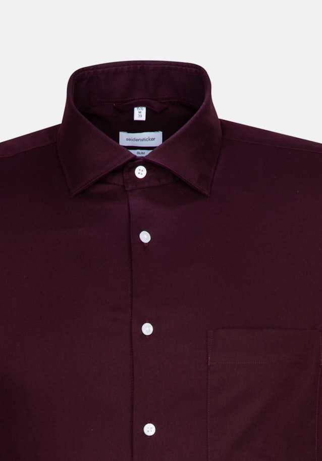 Easy-iron Twill Business Shirt in Slim with Kent-Collar in Red |  Seidensticker Onlineshop