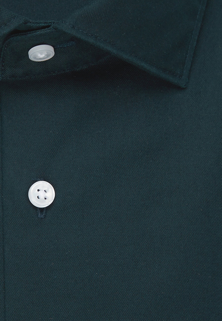 Bügelleichtes Twill Business Hemd in Slim mit Kentkragen in Grün |  Seidensticker Onlineshop