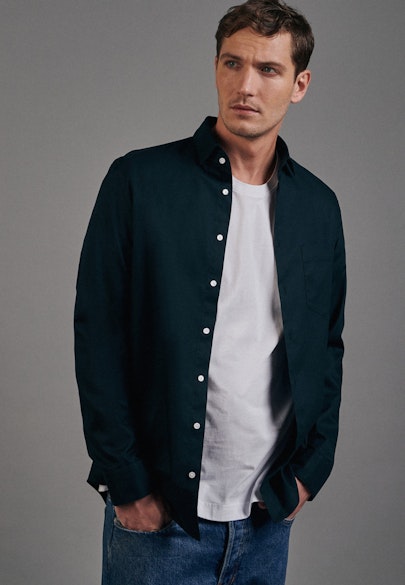 Slim Business Hemd Uni in Grün |  Seidensticker Onlineshop