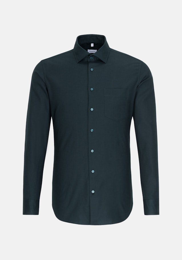 Easy-iron Twill Business overhemd in Slim with Kentkraag in Groen |  Seidensticker Onlineshop
