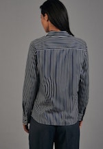 Slim fit Hemdbluse Streifen in Dunkelblau |  Seidensticker Onlineshop