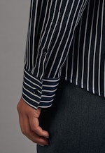 Slim fit Hemdbluse Streifen in Dunkelblau |  Seidensticker Onlineshop
