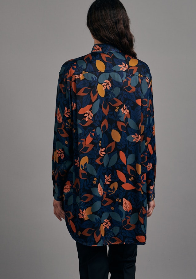 Oversized fit Longbluse Floral in Schwarz | Seidensticker Onlineshop