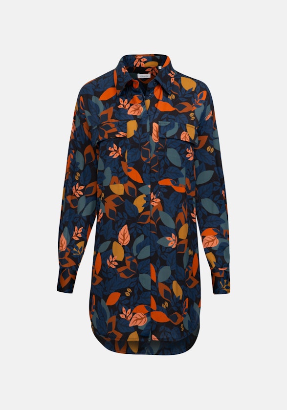 Oversized fit Longbluse Floral in Schwarz | Seidensticker Onlineshop