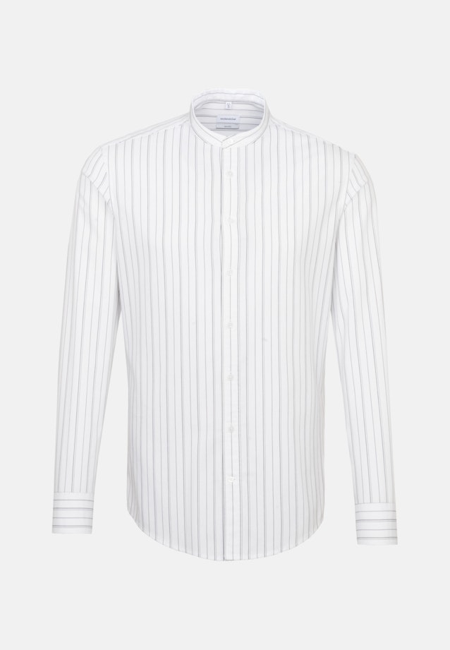 Twill Business Hemd in Shaped mit Stehkragen in Weiß |  Seidensticker Onlineshop