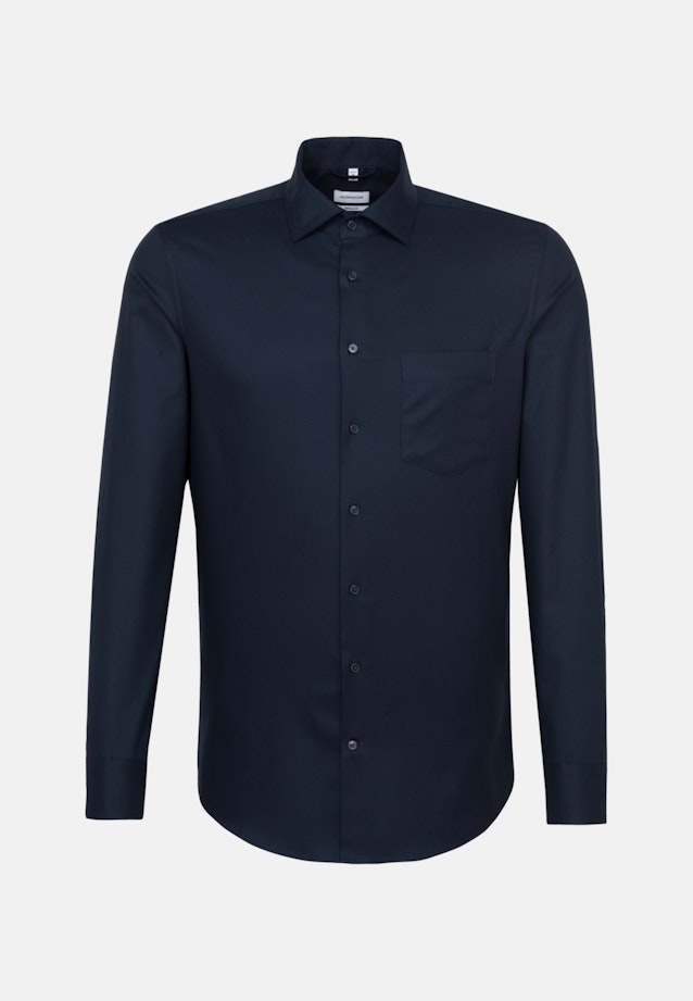 Regular Business Hemd Uni in Dunkelblau |  Seidensticker Onlineshop