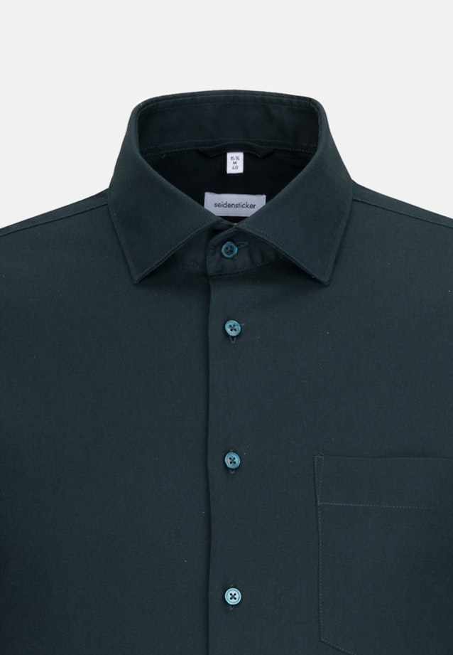 Bügelleichtes Twill Business Hemd in Regular mit Kentkragen in Grün |  Seidensticker Onlineshop
