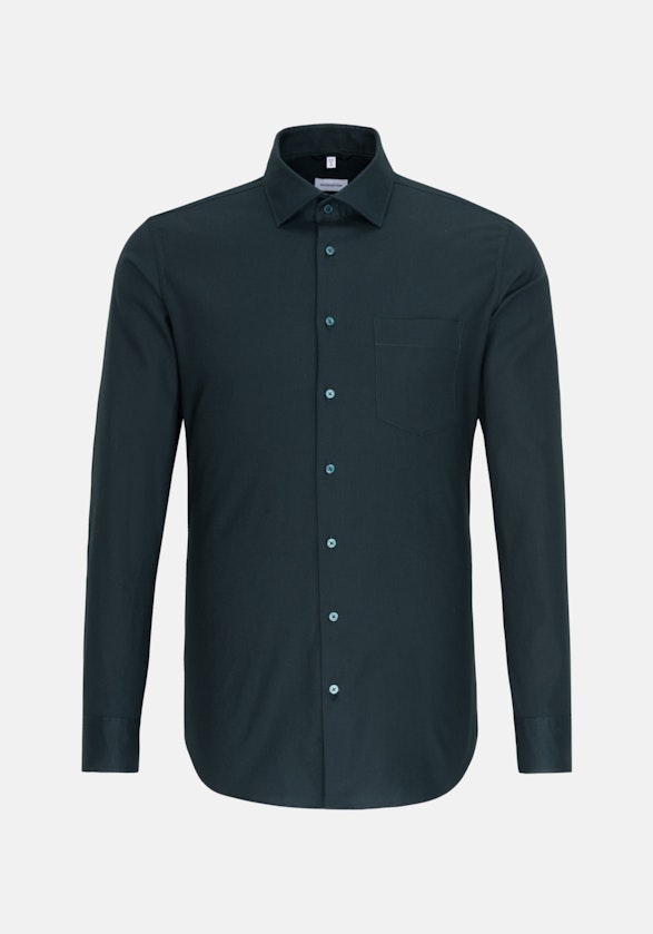 Easy-iron Twill Business overhemd in Regular with Kentkraag in Groen |  Seidensticker Onlineshop