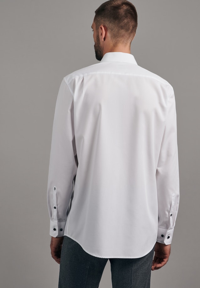 Non-iron Poplin Business Shirt in Comfort with Kent-Collar in White |  Seidensticker Onlineshop