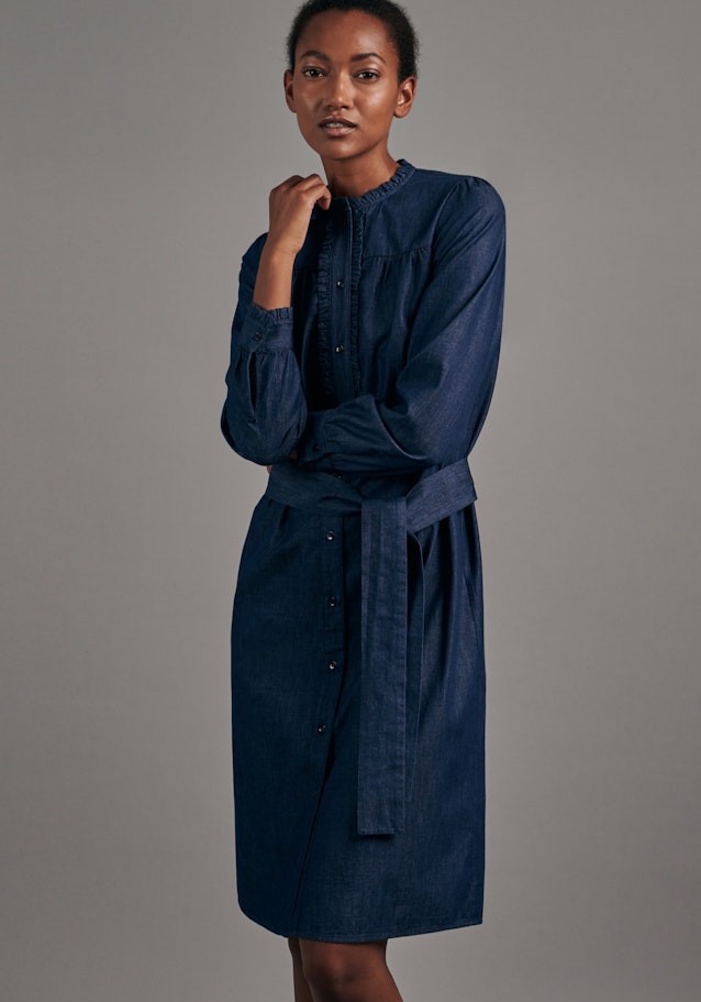 Kleid Uni in Dunkelblau | Seidensticker Onlineshop