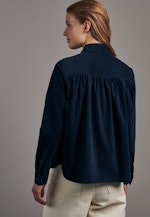 Chemisier uni in Bleu Foncé |  Seidensticker Onlineshop