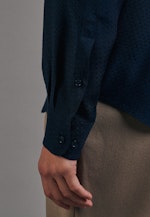 Regular fit Hemdbluse Uni in Dunkelblau |  Seidensticker Onlineshop