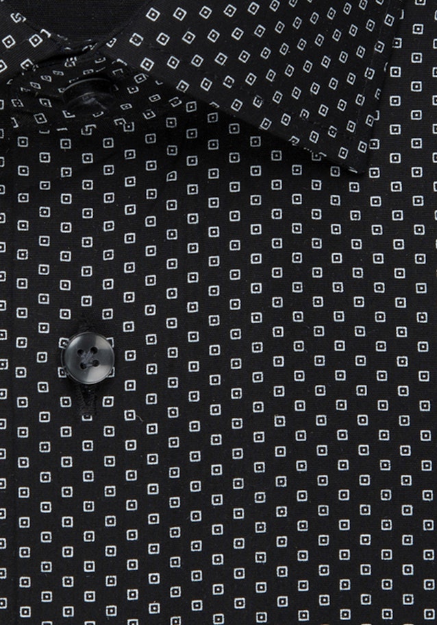 Comfort Chemise Business Imprimé in Noir | Seidensticker Onlineshop