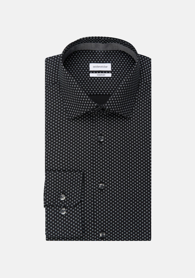 Comfort Chemise Business Imprimé in Noir | Seidensticker Onlineshop