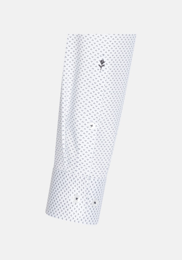 Regular Business Hemd Druck in Dunkelblau | Seidensticker Onlineshop