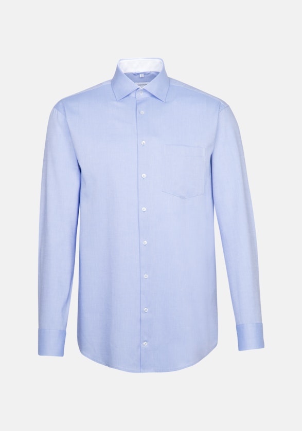 Non-iron Oxford shirt in Regular with Kent-Collar in Light Blue |  Seidensticker Onlineshop