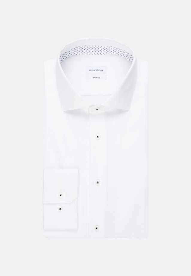 Shaped Business Hemd Uni in Weiß |  Seidensticker Onlineshop