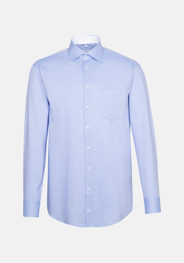 Bügelfreies Oxford Business Hemd in Comfort mit Kentkragen in Hellblau |  Seidensticker Onlineshop