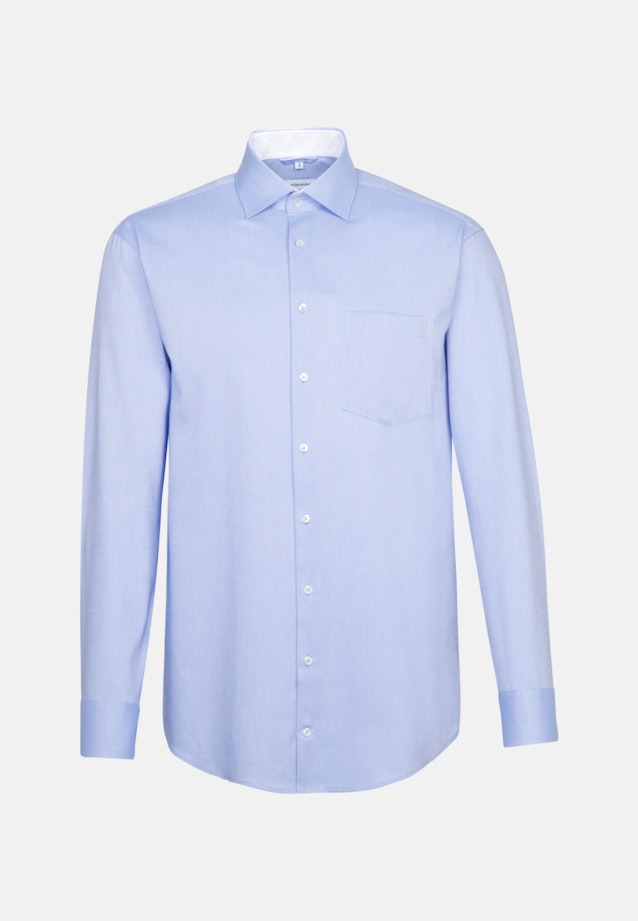 Non-iron Oxford Business Shirt in Comfort with Kent-Collar in Light Blue |  Seidensticker Onlineshop