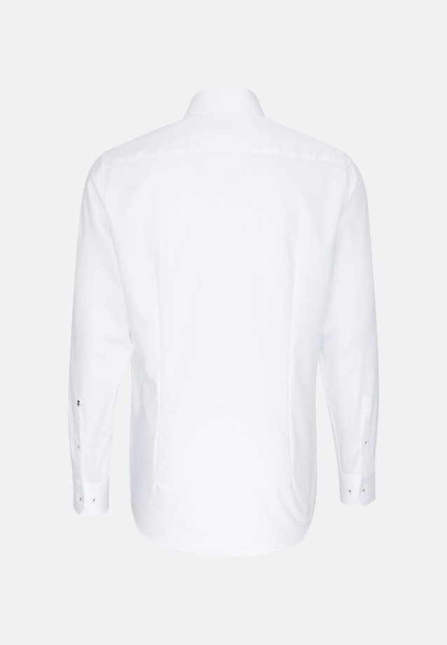 Bügelfreies Twill Business Hemd in Slim mit Kentkragen und extra langem Arm in Weiß |  Seidensticker Onlineshop