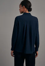 Shirt Blouse Uni in Dark Blue |  Seidensticker Onlineshop