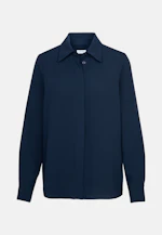 Shirt Blouse Uni in Dark Blue |  Seidensticker Onlineshop