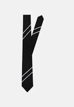 Schmal (5cm) Krawatte Streifen in Schwarz |  Seidensticker Onlineshop