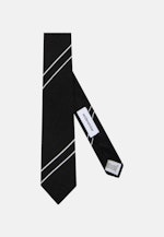 Schmal (5cm) Krawatte Streifen in Schwarz |  Seidensticker Onlineshop